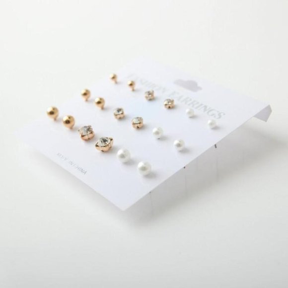 Set Earrings Stud Women Circle Bohemian Hoop Drop Cute Trendy Jewelry - Picture 5 of 6